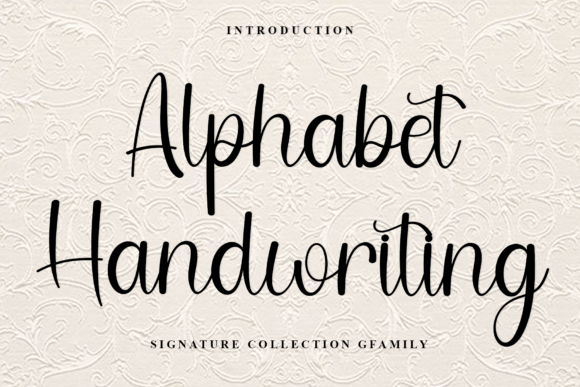 Alphabet Handwriting: The Authentic Script Typeface for Makers