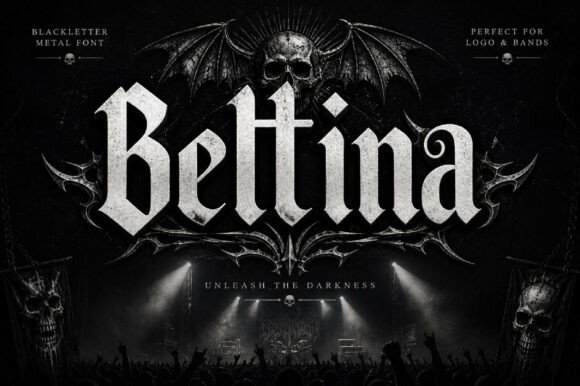 Beltina Gothic Blackletter Display Font for Vintage Branding
