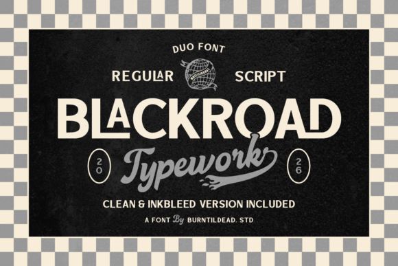 Blackroad Typeface: Bold Retro Fonts for Handmade Branding