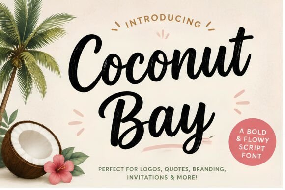 Coconut Bay: The Bold Script Handwritten Font for Tropical Branding