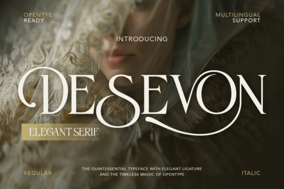 Desevon: A Refined Serif Typeface for Elegant Branding