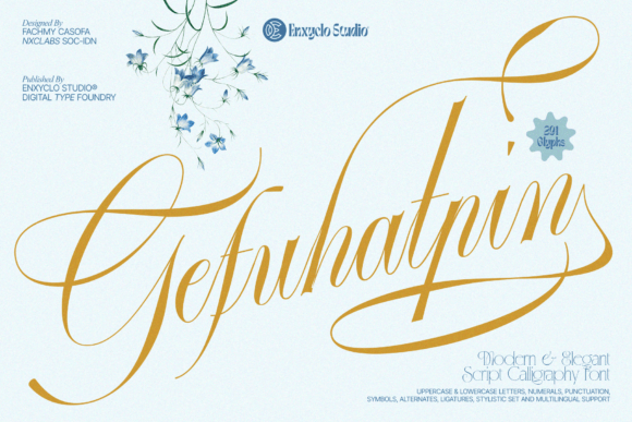 Gefuhatpin: The Luxurious Script Font for Elegant Branding