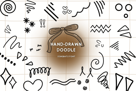 Hand-drawn Doodle: The Whimsical Dingbats Font for Playful Digital Layouts