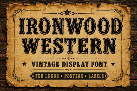 Ironwood Western Typeface Review for Campaign Design
