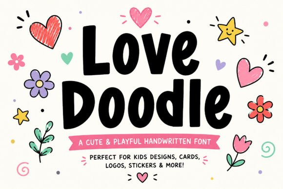 Love Doodle Typeface: A Playful Handwritten Font for Brand Identity