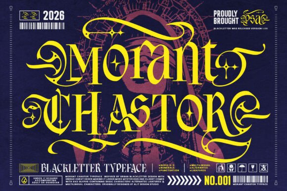 Morant Chastor: A Bold Blackletter Typeface for Distinctive Brand Identity