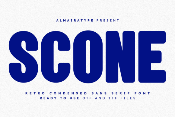 Scone: A Bold Retro Condensed Sans Serif for Editorial Design