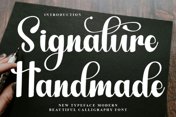 Signature Handmade Typeface for Editorial Design