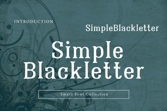 Simple Blackletter: A Premium Serif Font for Handmade Crafts