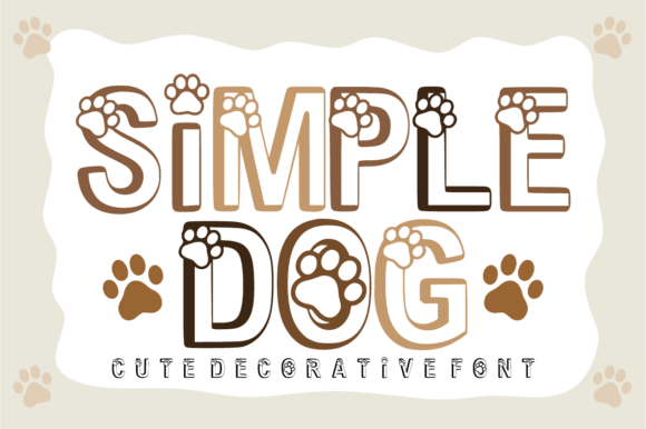 Simple Dog: A Playful Decorative Font for Editorial Design