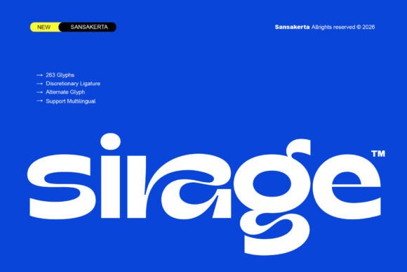 Sirage: The Modern Display Sans Serif Font for Bold Brand Identity
