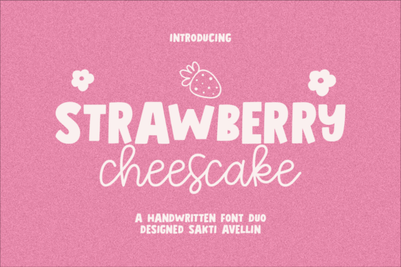 Strawberry Chesscake: A Handwritten Font Duo for Sweet Branding