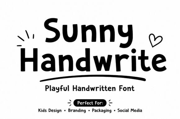 Sunny Handwrite: The Cheerful Script Font for Engaging Brand Visuals
