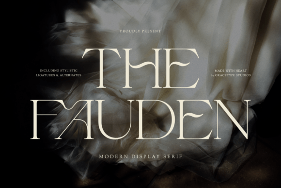 The Fauden: A High-Contrast Serif for Luxury Branding