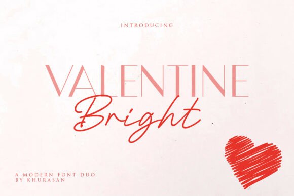 Valentine Bright Duo: A Premium Typeface for Romantic Web Design