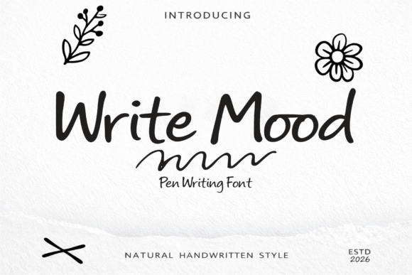 Write Mood: A Handwritten Typeface for Modern Digital Branding